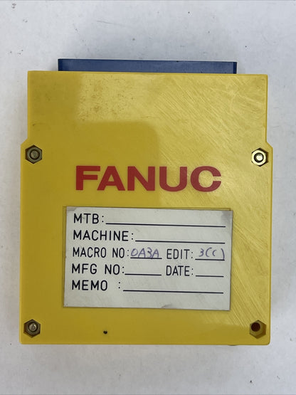 FANUC A02B-0091-C111 MACRO CASSETTE A MACRO NO: 0A3A5