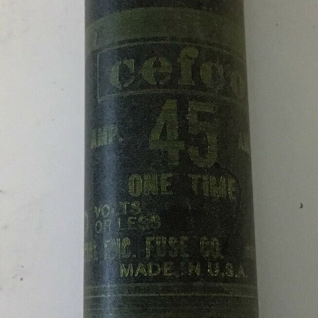 CEFCO OT 45/600 ONE TIME FUSE 45A 600V ****LOTOF5****2