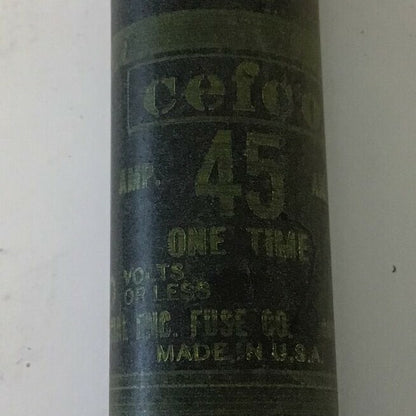 CEFCO OT 45/600 ONE TIME FUSE 45A 600V ****LOTOF5****2