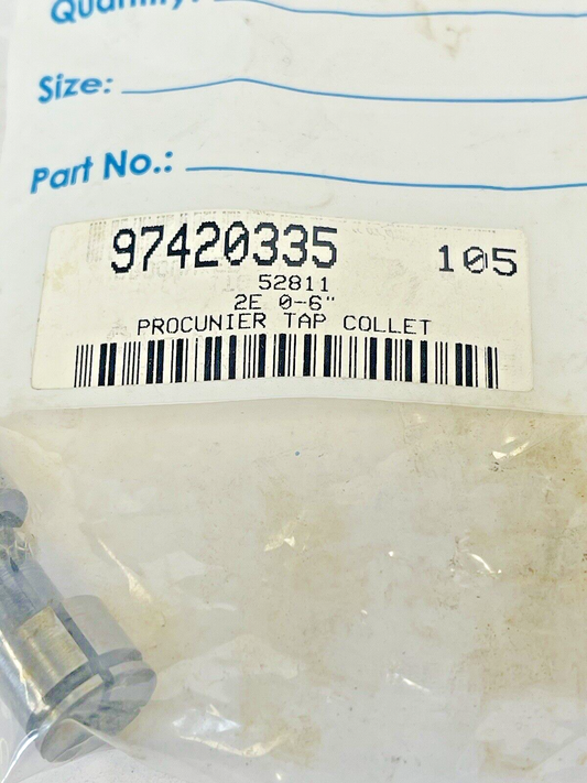 ROCKFORD ETTCO PROCUNIER - 97420335 - TYPE 2-E TAP COLLET - 0-6"0