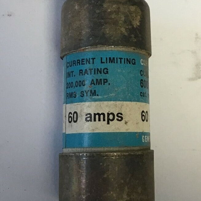 GENERAL ELECTRIC GF8B60 CURRENT LIMITING FUSE 600VAC 60A CLASS J ***LOTOF11**3