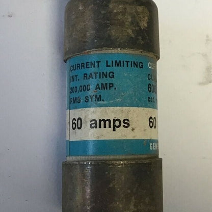 GENERAL ELECTRIC GF8B60 CURRENT LIMITING FUSE 600VAC 60A CLASS J ***LOTOF11**3