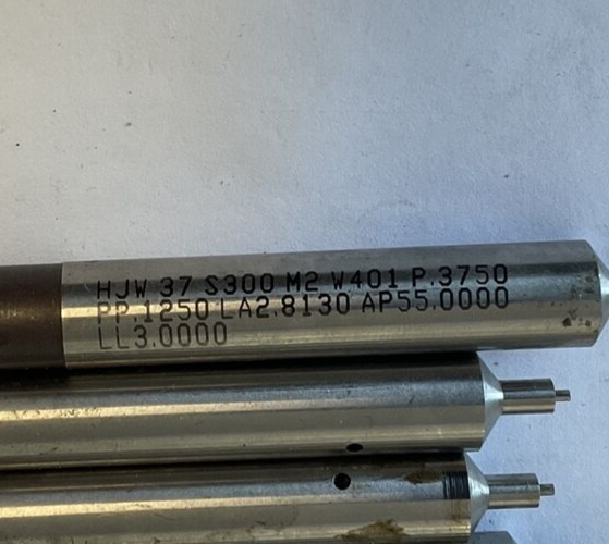 DAYTON HJW37 S300 M2 W401 P.3750  BALL PUNCH 4 NOT COVERED IN WAX**LOT OF 8**2