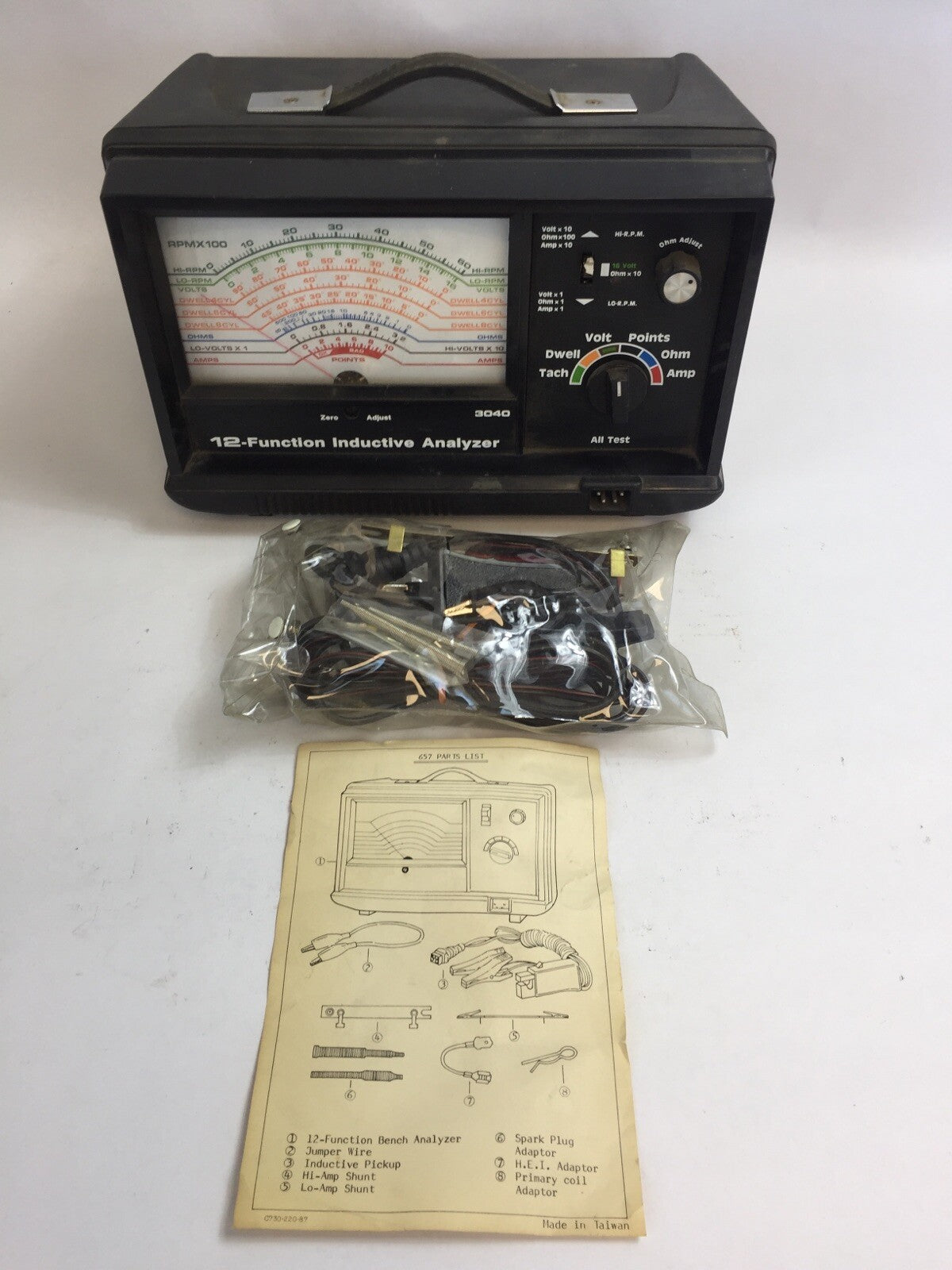 12 FUNCTION INDUCTIVE ANALYZER0