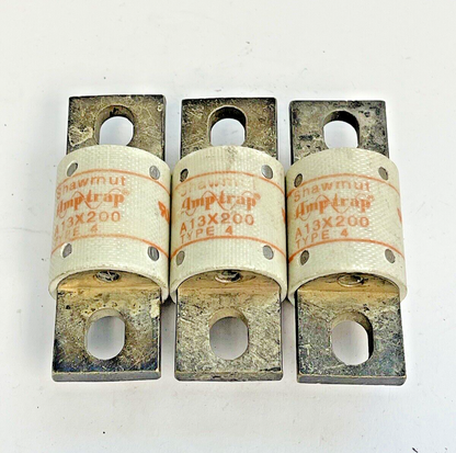 SHAWMUT - *LOT OF 3* - A13X200 TYPE 4 - AMPTRAP 130 VAC, 350 A1