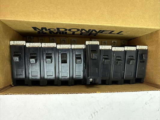 CHALLENGER CBB1015 CIRCUIT BREAKER 15AMP 1POLE 120/240VAC (LOT OF 10)0