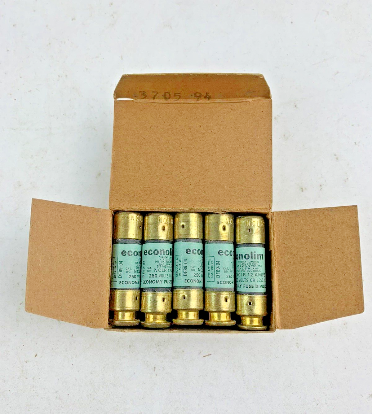 Economy Fuse - Econolim - NCLR 12 - 12A 250V Fuse "Lot of 10"1