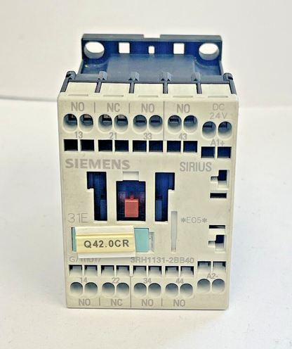 SIEMENS - 3RH1131-2BB40 - CONTROL RELAY - 10 A, 240 VAC, AUXILIARY CONTACT1