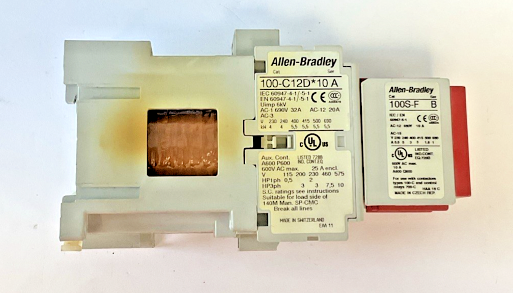 ALLEN BRADLEY 100S-C12DJ32C RELAY SER.A 600VAC 20A4