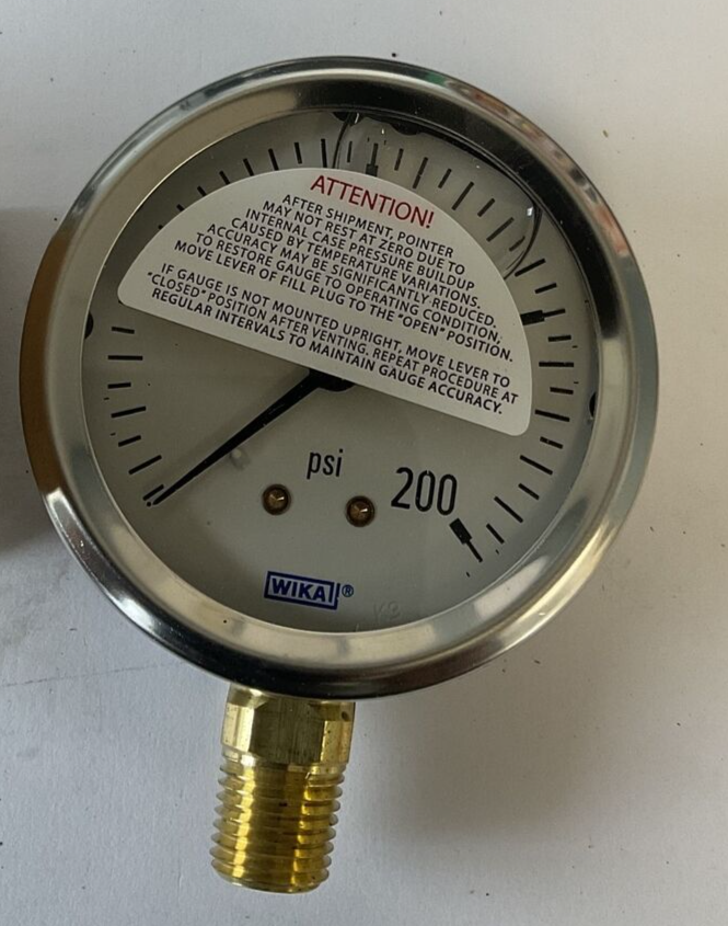 WIKA 213.53 GAUGE 2.5" 1/4NPT 200PSI LM3