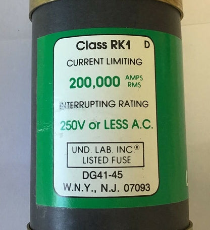 CEFCO LON-RK 225 FUSE LO-IP DUAL ELEMENT TIME DELAY FUSE CLASS RK1 250VAC 4