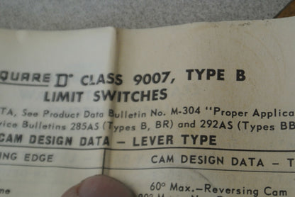 SQUARE D 31032-084-55 ACTUATOR HEAD for LIMIT SWITCH / NEW SURPLUS5