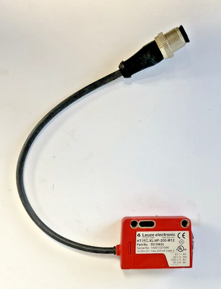 LEUZE HT25C.XL/4P-200-M12 PROXIMITY SWITCH 10-30VDC SENSOR 220MA CLASS 20
