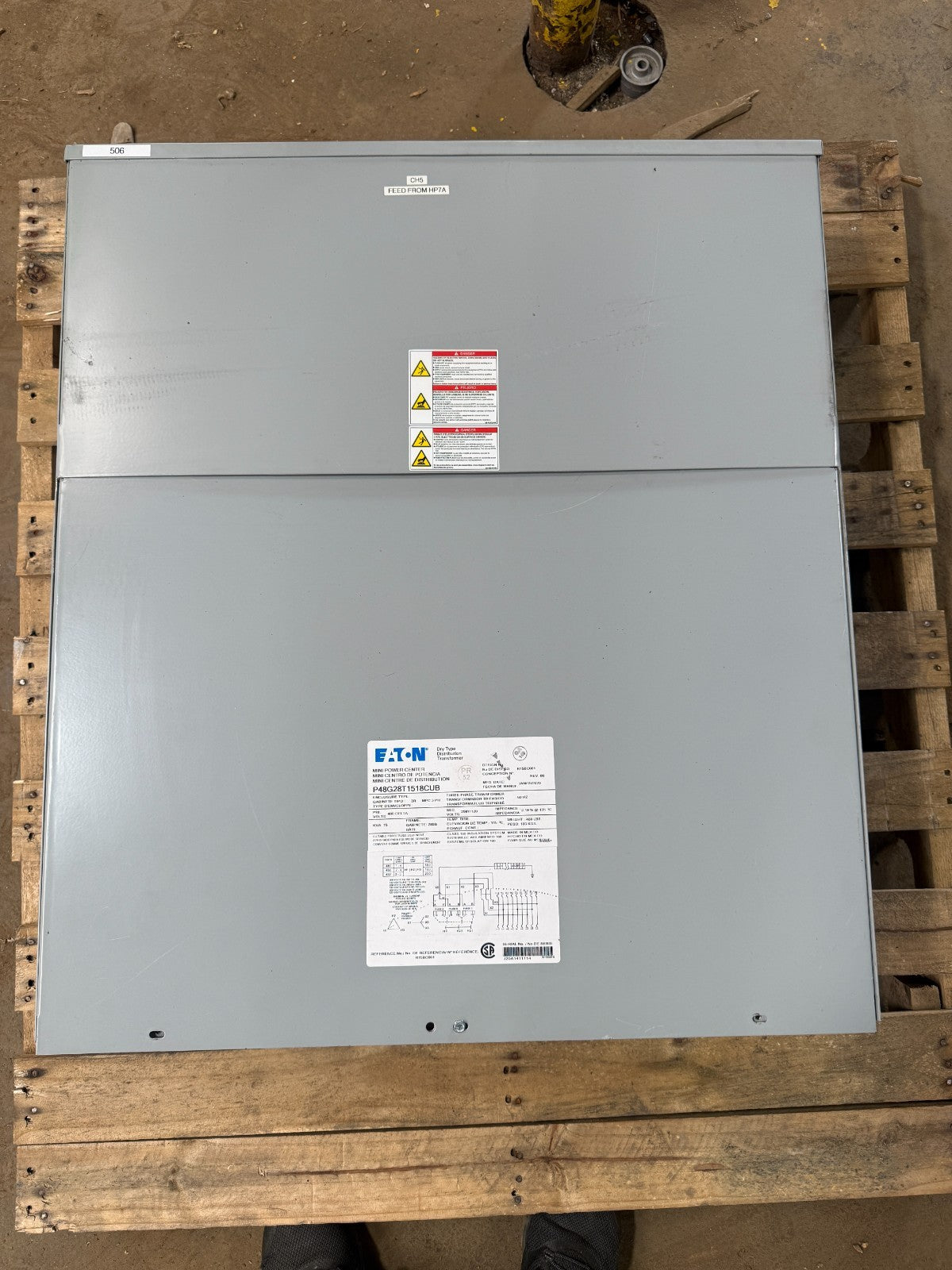 MINI POWER CENTER P48G28T1518CUB PRI VOLTS 480 DELTA SEC VOLTS 208Y/120 15KVA0