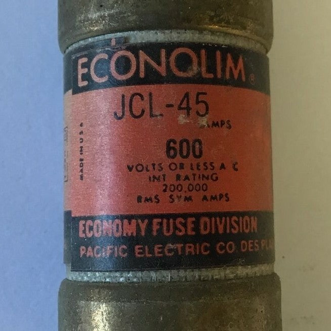 ECONOLIM JCL-45 FUSE CLASS J 600 VAC 45AMP***LOTOF5***2