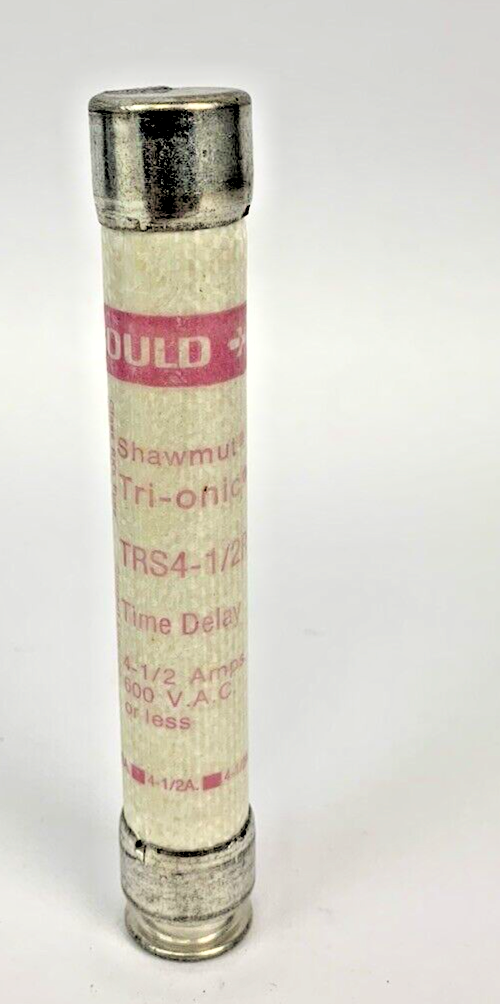 Gould Time Delay Tri-Onic TRS4-1/2R 4 1/2A 600V Fuse "Lot of 5"0