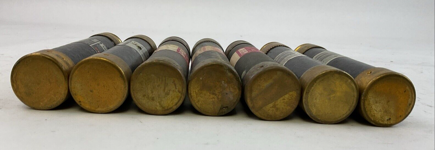 FUSETRON FRS-R-45 DUAL-ELEMENT TIME DELAY CURRENT LIMITING 600VAC 45A (LOT OF 7)5