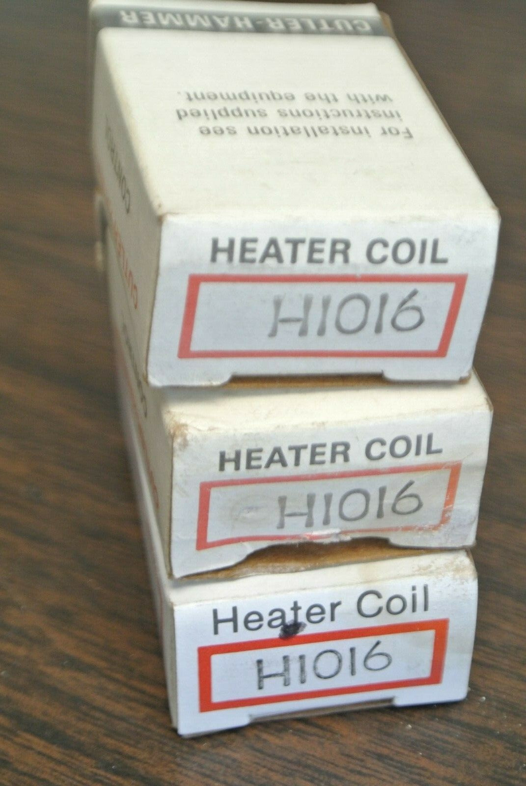 LOT of 3 / CUTLER-HAMMER/EATON H1016  OVERLOAD HEATERS0