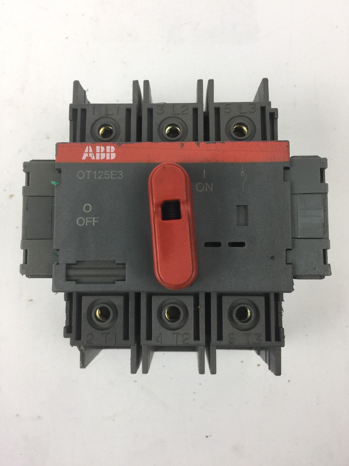 ABB OT125E3 GENERAL PURPOSE SWITCH 600 VAC 100 A W/2 OA1G01 AUXILIARY CONTACTS0