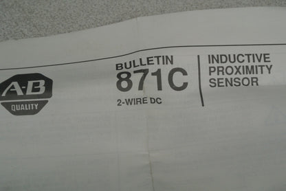 ALLEN-BRADLEY 871C-D5NE18-A2 CYLIND. INDUCTIVE PROXIMITY SWITCH / 10-30VDC 18mm6
