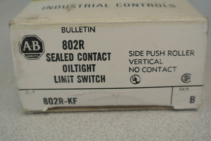 ALLEN-BRADLEY 802R-KF / OILTIGHT LIMIT SWITCH, SIDE PUSH ROLLER / NEW SURPLUS6