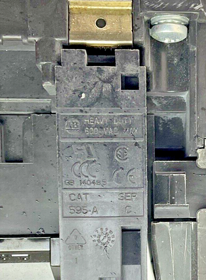 ALLEN-BRADLEY  500F-COD930 STARTER SER. C SIZE 2 W/ 595-A SER.C- HEATERS VARY8