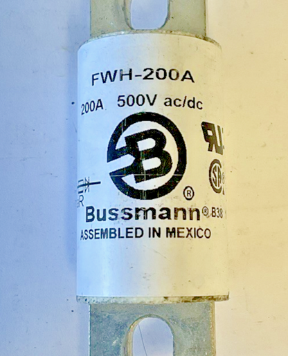 BUSS FWH-200A SEMICONDUCTOR FUSE  500VAC/DC ***LOTOF5***2