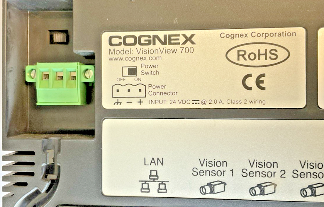 COGNEX VISION VIEW 700 825-0240-1R C DISPLAY PANEL 24VDC3