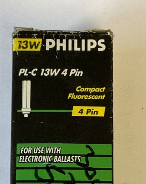PHILIPS PL-C FLOURESCENT BULB 13W 4PIN ***LOTOF3***2