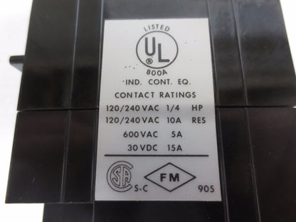AGASTAT 7022AF TIME DELAY RELAY - 1-10 MINUTES - 120V, 60Hz7
