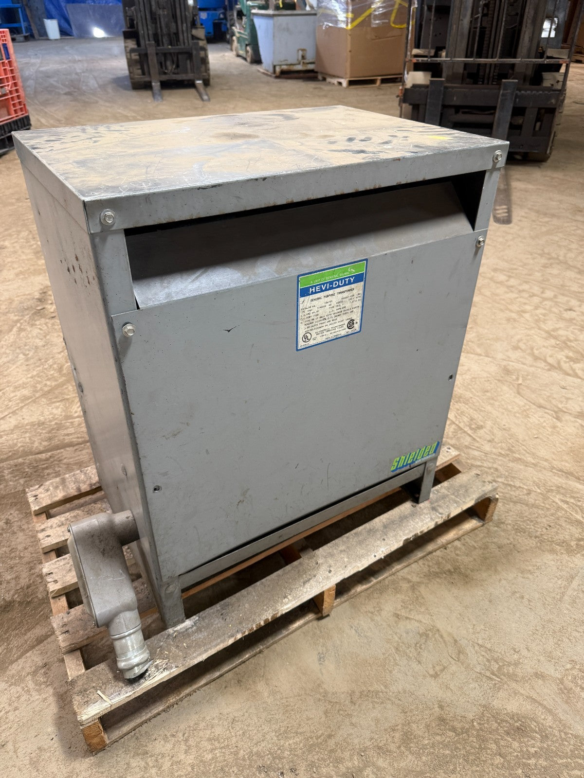 HEVI-DUTY T2H75S TRANSFORMER 3PH 75KVA H.V. 480 DELTA L.V. 208Y/1200