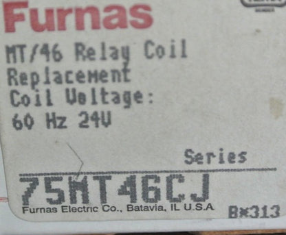 FURNAS 75MT46CJ MACHINE TOOL RELAY COIL / REPLACEMENT  240V, 60Hz NEW SURPLUS1