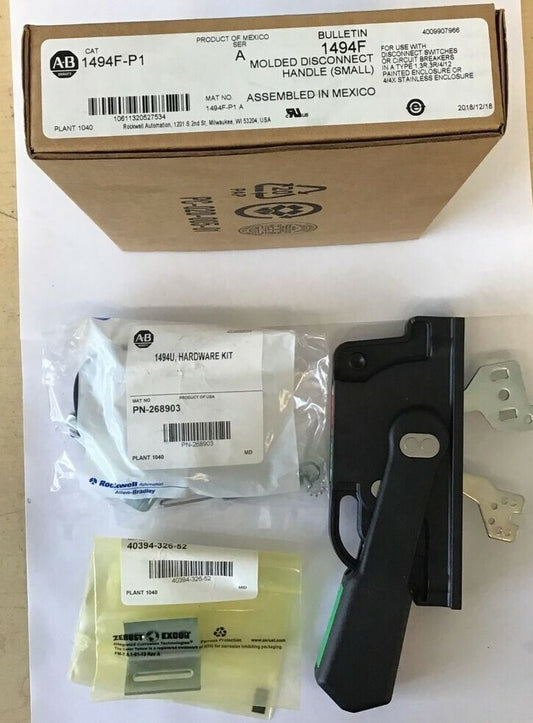 ALLEN BRADLEY 1494F-P1 MOLDED DISCONNECT HANDLE (SMALL) BULL.1494F0