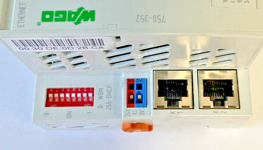 WAGO 750-352 ETHERNET COUPLER 24VDC 2PORT 100MBIL2