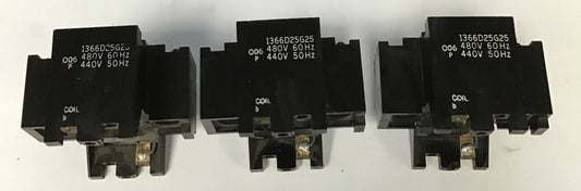 WESTINGHOUSE 1366D25G25 COIL 480V 60HZ 440V 50HZ ***LOTOF3***0
