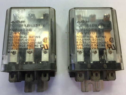 POTTER & BRUMFIELD KUP14D55 RELAY 24VDC 250VAC 10A 1/4HP ***LOTOF2***0