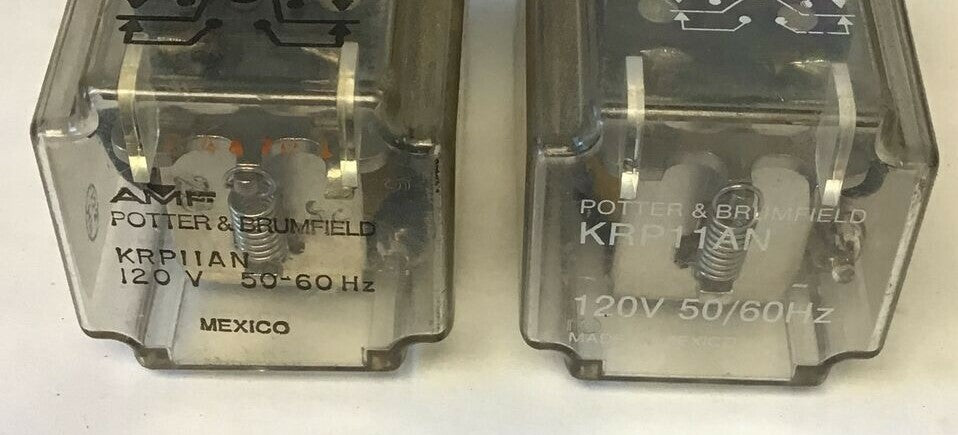 POTTER & BRUMFIELD KRP11AN RELAY 120V 50-60HZ ***LOTOF2***1