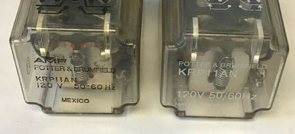 POTTER & BRUMFIELD KRP11AN RELAY 120V 50-60HZ ***LOTOF2***1