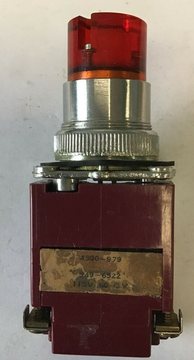  REES 4300-979 SELECTOR KNOB 949-6522 RED KNOB 115V 60CY0