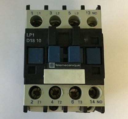 TELEMECANIQUE LP1D1810 CONTACTOR 600VAC0