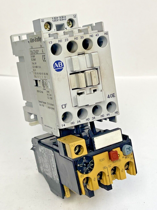 ALLEN BRADLEY - 700-CF400* SER. A CONTACTOR & 193-BSB 16 SER. B RELAY 120 V COIL0