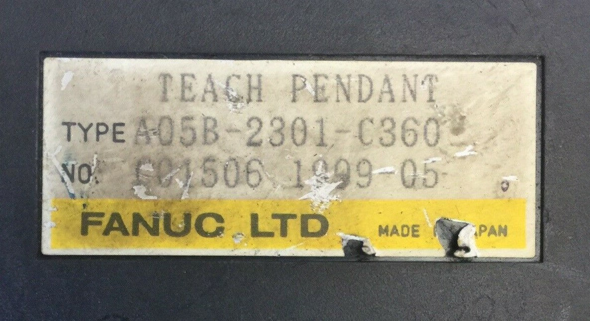 FANUC A05B-2301-C360 TEACH PENDANT SCRATCH IN GLASS1