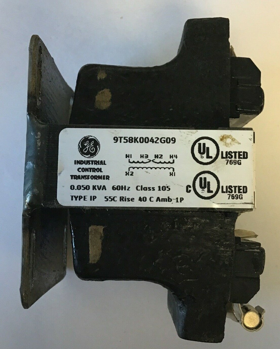 GENERAL ELECTRIC 9T58K0042G09 TRANSFORMER 0.050KVA 60HZ CLASS105 ***LOTOF3***3