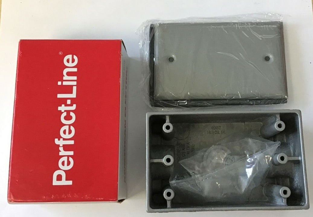 AMERICAN ELECTRIC T-11 PERFECT LINE T-BOX W/ COVER ***LOTOF2***2