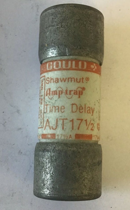 GOULD SHAWMUT AJT17 1/2 AMP TRAP 17 1/2A 600V  TIME DELAY CLASS J****LOTOF5****1