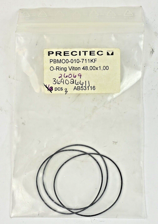 PRECITEC *LOT OF 3* - PBMO0-010-711KF - O-RING REPLACEMENT, O-RING VITON-AB531160