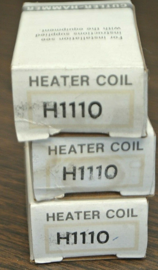 LOT of 3 / CUTLER-HAMMER H1110 / 1110 / OVERLOAD HEATER ELEMENT / NEW SURPLUS0