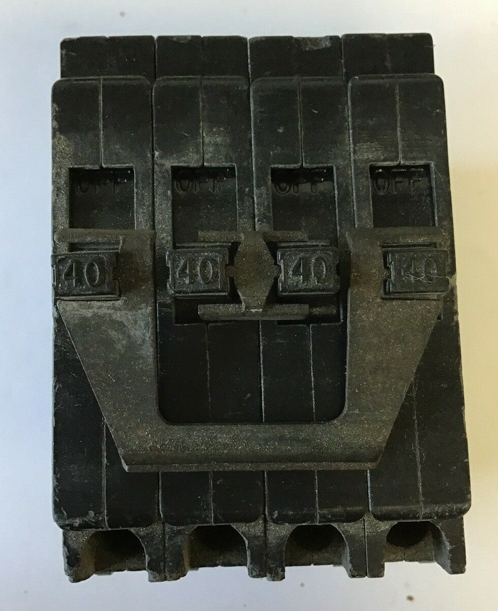 I-T-E Q24040 CIRCUIT BREAKER 40A 4POLE 120/240VAC CLASS CTL0