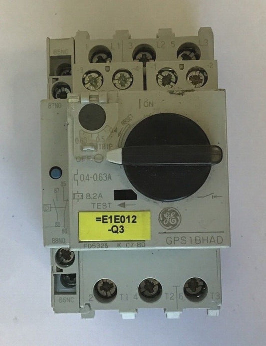GENERAL ELECTRIC GPS1BHAD MANUAL MOTOR STARTER GPAE11LLA& (2) GPAC10FBA0