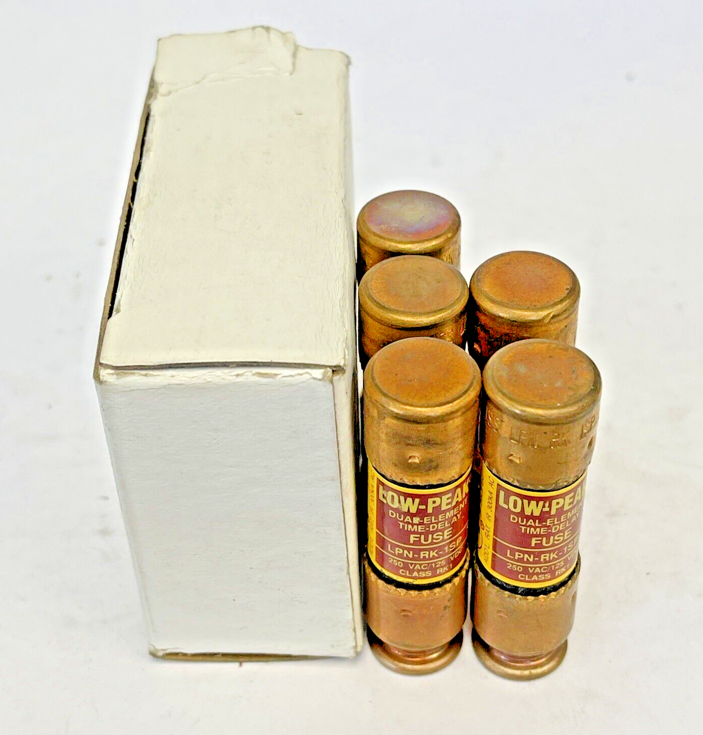 BUSSMANN - *BOX OF 5* - LPN-RK-1SP - 250 VAC- LOW-PEAK, DUAL-ELEMENT, TIME-DELAY0